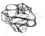 Bloczki zwrotne dla szotów rolfoka SEA SURE - mocowanie stojące z wyjmowaną rolką, możliwość zamontowania w dwóch pozycjach - Kod. 55.506.00 9