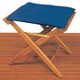 Teak fold. stool,padded fabric - Artnr: 71.336.50 18