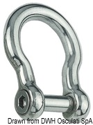 Bow shackle AISI 316 6 mm - Artnr: 01.081.06 4
