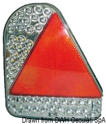 Reflektor tylny LED z trójkątnym szkłem odblaskowym - Kod. 02.021.21 9