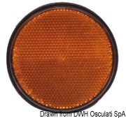 Adhesive orange catadioptric light 60 mm - Artnr: 02.023.32 20