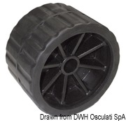 Side roller black Ø 15 mm - Artnr: 02.031.10 56