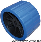 Side roller, blue 75 mm Ø hole 15 mm - Artnr: 02.029.06 61