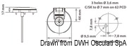 Włącznik nożny LEWMAR do elektrycznego sterowania windą kotwiczną - Kod. 02.343.02 6