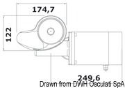 Italwinch Smart windlass 500 W 12 V - 6 mm gypsy, w/drum - Kod. 02.401.31 7