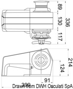 Italwinch Devon windlass 1000 W - 12 V gypsy 8 mm - Kod. 02.409.01 33
