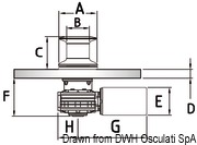 Italwich Heron winch 2000 W - 24 V capstan - Artnr: 02.412.06 7