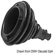 Gumowa osłona na wiązkę kabli odporna na działanie słonej wody Dutral - czarny - 100 mm - Kod. 03.412.00 26