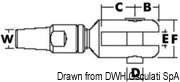 Końcówki widełkowe NAVTEC z nierdzewnej stali 316 10 mm - Kod. 05.020.10 8