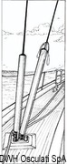Ochraniacz do lin i ściągaczy wykonany z lekkiego anodyzowanego stopu - Ochraniacz - 40 mm - Kod. 07.595.40 9