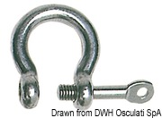 Bow schackle with captive pin AISI 316 8 mm - Artnr: 08.221.08 6