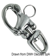 Double-joint snap-shackle for spi AISI 316 82 mm - Artnr: 09.846.01 4