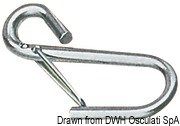 S.S. safety hooks w/spring lock 75 mm - Artnr: 09.849.00 4