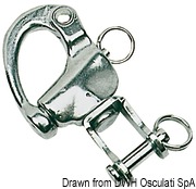 Snap-shackle w/swivel for spinnaker AUSI 316 87 mm - Artnr: 09.939.02 4