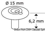Zatrzaski Q-SNAP - Q-CAP, kołek 6,2 mm - Kod. 10.300.02 27