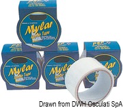 Mylar transparent tape f. repairs 150 mm x 3 m - Artnr: 10.388.00 8