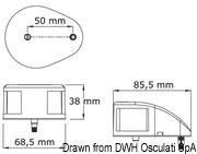 Lampy burtowe Mouse Deck do 20 m - Mouse Deck navigation light green SS body - Kod. 11.037.22 35