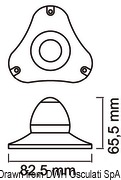 Lampy pozycyjne Sphera II LED 360° do 50 m. Obudowa ABS biała. Kotwiczna 360°. - Kod. 11.061.11 19