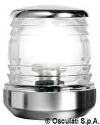 Lampa topowa Classic 360° LED. Biały poliwęglan, ZAŁĄCZONY (dla rurki Ø 20 mm). 12/24V - 1,7 W - Kod. 11.133.14 32