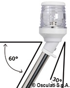 Snap lightpole and white plastic light - Artnr: 11.160.02 31