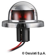 Red 112.5° navigation light made of chromed ABS - Artnr: 11.401.01 21
