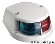 Red/green bow navigation light white cap - Artnr: 11.500.02 12