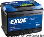 Akumulatory rozruchowe EXIDE Excell - 74 A·h - Kod. 12.403.03 9