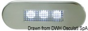Wodoszczelne lampki kajutowe z poliwęglanu, panel frontowy z wybłyszczanej stali inox. Wersja dioda LED - światło białe - Kod. 13.180.01 10