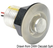 Lampka kajutowa LED do zabudowy - Clear polycarbonate courtesy light w/red LED - Kod. 13.183.02 103