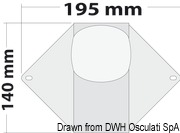 Navigation and deck LED-light 12/24 V white body - Artnr: 13.243.89 13