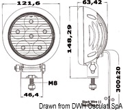 Reflektory regulowane LED na persening - 12/24 V - 6x3 W - Kod. 13.315.00 7
