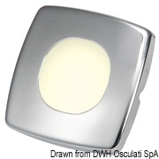 Lampka kajutowa LED kwadratowa - Biały - Kod. 13.429.41 13