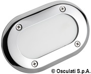 Buit-in oval spotlight chromed brass 12 V 20 W - Artnr: 13.533.01 63