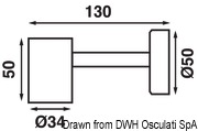 Oprawa punktowa LED BATSYSTEM Tube, z gniazdem USB (wykluczone 13.867.05) - Kod. 13.867.03 15