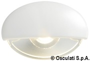Steeplight white LED courtesy light white body - Artnr: 13.887.01 25
