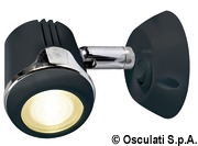 Articulated HI-POWER LED black spotlight 12/24 V - Artnr: 13.896.02 13
