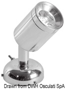 Reflektor przegubowy LED z włącznikiem 8W - Kod. 13.900.02 19