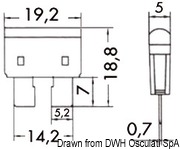 Bezpieczniki płytkowe standardowe z kontrolką LED - 30 A (box) - Kod. 14.003.30 6