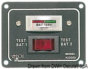 2-battery panel with tester, watertight - Artnr: 14.100.04 12