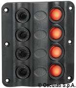 Panel elektryczny Wave Design z wyłącznikami kołyskowymi z diodą LED - 6 Wyłączników - Kod. 14.104.02 32