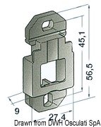 Fuse holder mounting base - Artnr: 14.116.01 8