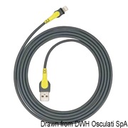 Gniazdo + kabel USB wodoszczelne IPx6 - 2m USB cable  - Kod. 14.195.70 16