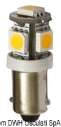 Żarówka LED do latarni, lamp kajutowych i lamp pozycyjnych z trzonkiem BA9S - W 1,4 - Kod. 14.225.02 8