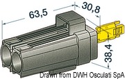 Plug with gasket for 4/6 mm² wire - Artnr: 14.232.01 23