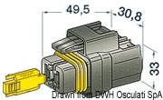 Plug with gasket for 4/6 mm² wire - Artnr: 14.232.01 22