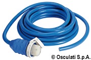 Pre-mounted cap + cable blue 15 m 50 A - Artnr: 14.334.25 8