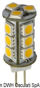 Żarówka LED SMD z trzonkiem G4 do opraw punktowych - LED bulb 12/24 V G4 2.4 W 161 lm - Kod. 14.441.12 14