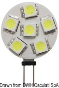 Żarówka LED SMD z trzonkiem G4 - Led Light SMD G4 12/24v rear connection - Kod. 14.450.10 23