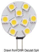 Żarówka LED SMD z trzonkiem G4 - Led Light SMD G4 12/24v side connection - Kod. 14.450.09 24