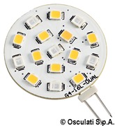 Żarówka dwukolorowa LED SMD z trzonkiem G4 - Lampadina LED SMD bianco rosso 24V - Kod. 14.450.34 8